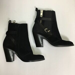 DIESEL d-Kinley black suede leather ankle boots 39